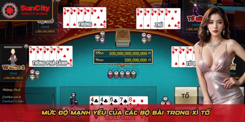 Hướng Dẫn Cách Chơi Xì Tố - Luật Xếp Bài & Mẹo Thắng Lớn 2 Mức độ mạnh yếu của các bộ bài trong Xì Tố